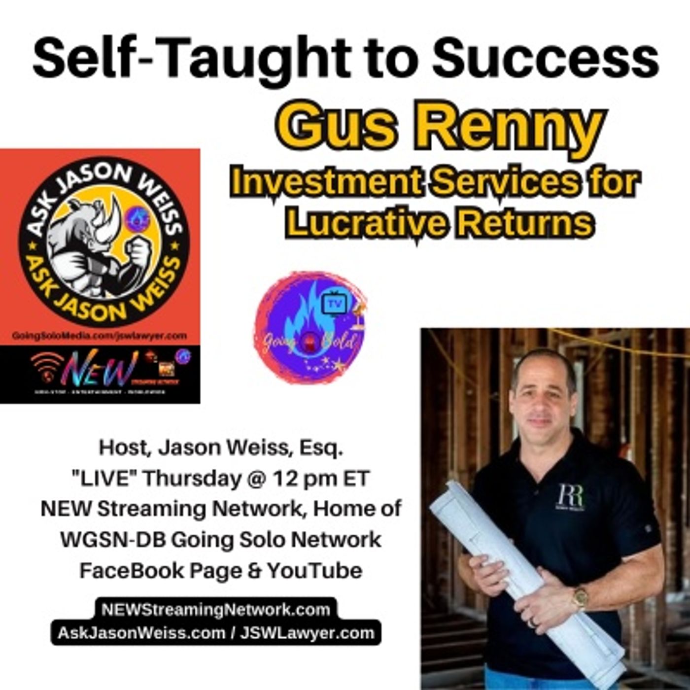 Self-Taught to Success with Guest Gus Renny episode artwork