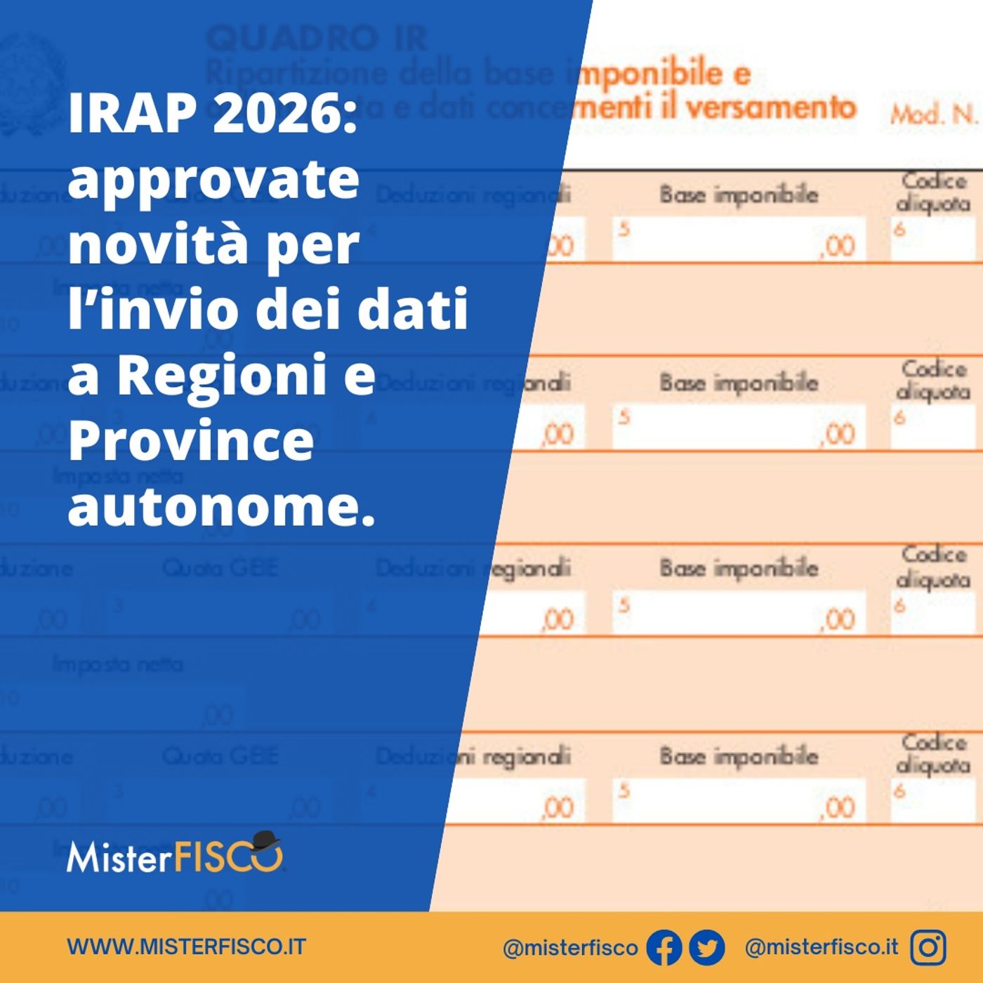 IRAP 2026: approvate novità per l’invio dei dati a Regioni e Province autonome episode artwork
