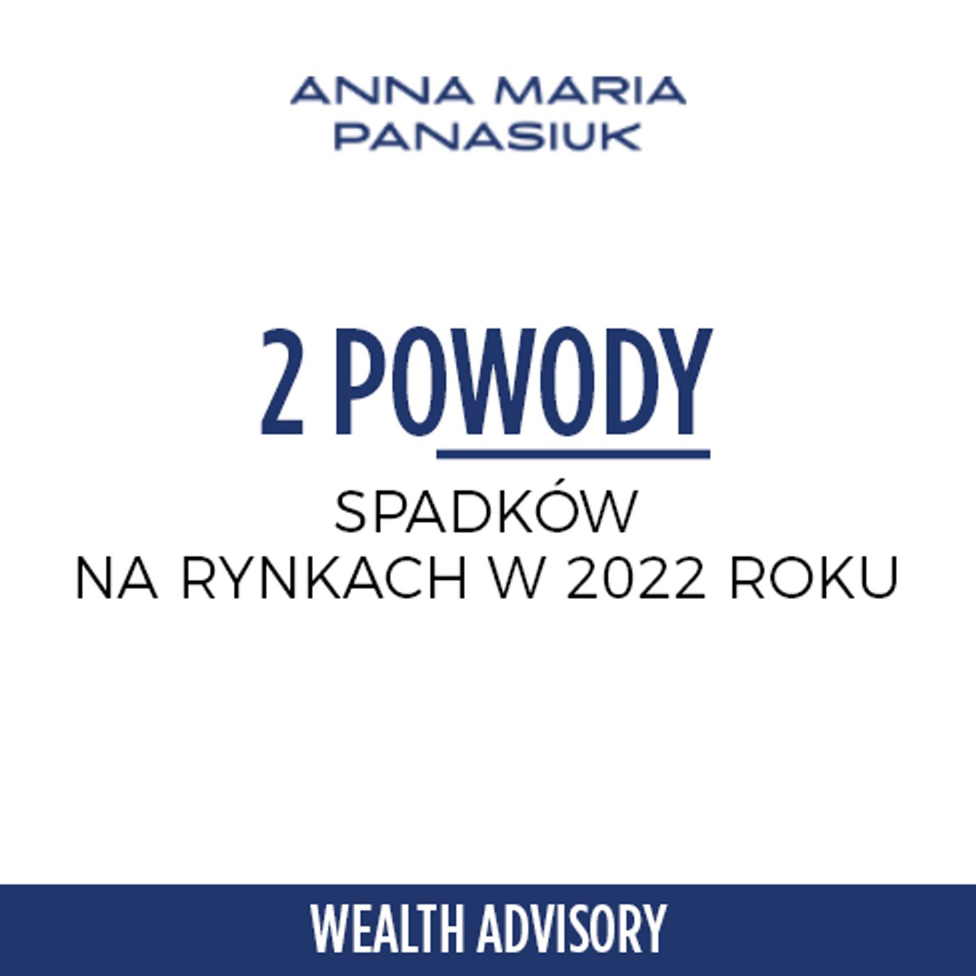 33. 2 POWODY SPADKÓW NA RYNKACH W 2022 ROKU - seria ekspercka z Adamem Drozdowskim i Piotrem Bujko episode artwork