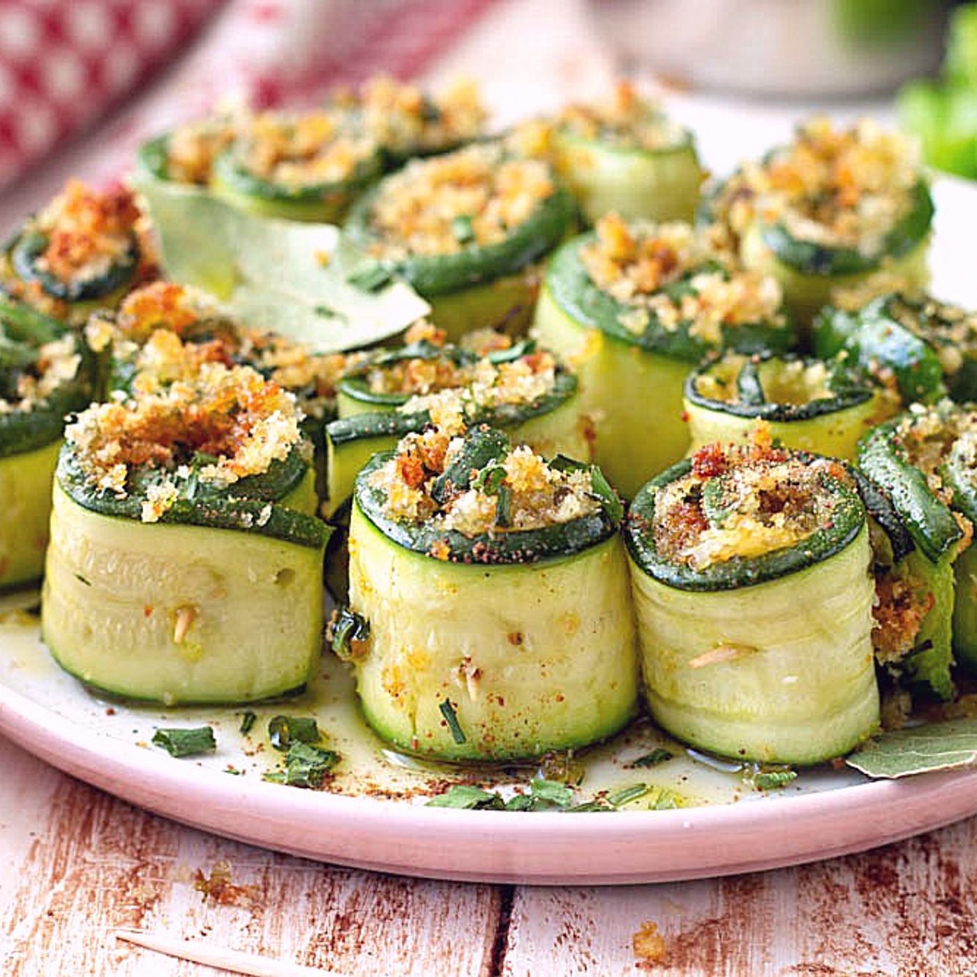 ROTOLINI DI ZUCCHINE GRATINATI