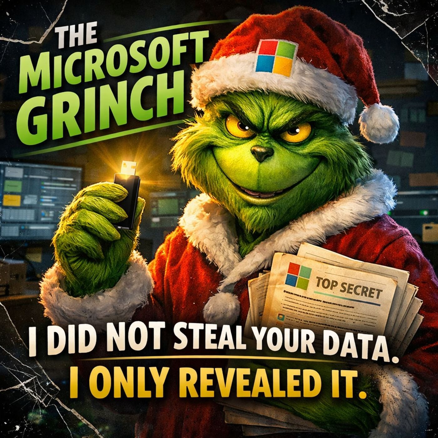The Microsoft Grinch: I Did Not Steal Your Data. I Only Revealed It.