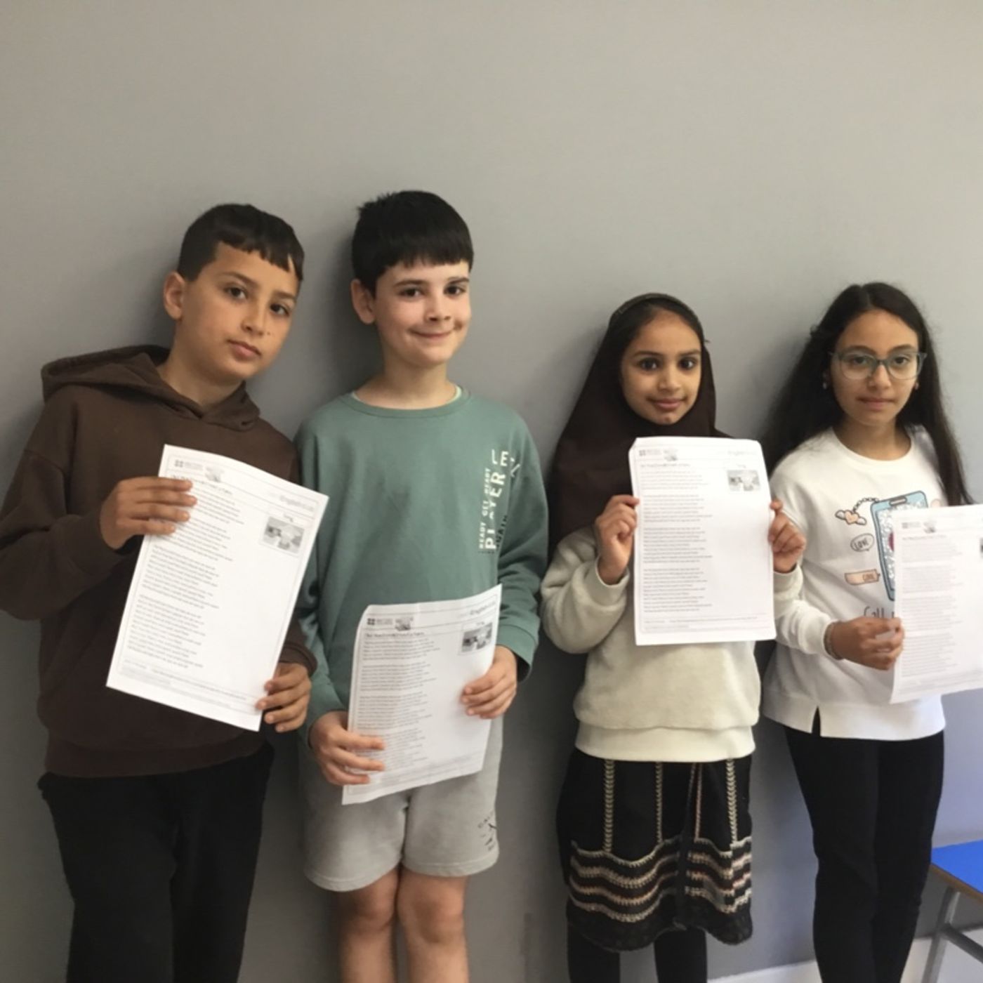 Oier, Yasmina,Anbia eta Youssef Beltzak