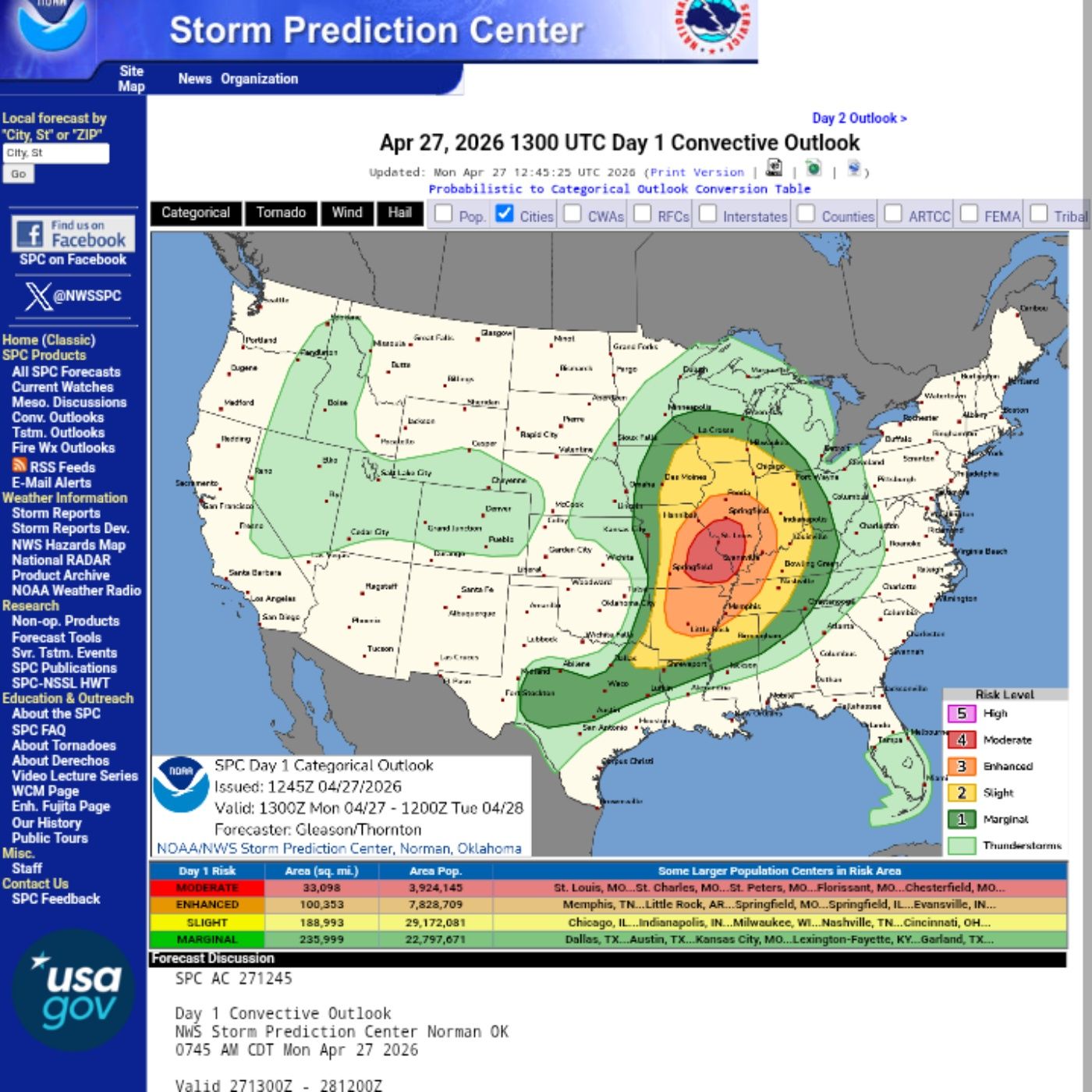 Severe Weather Update - April 27th