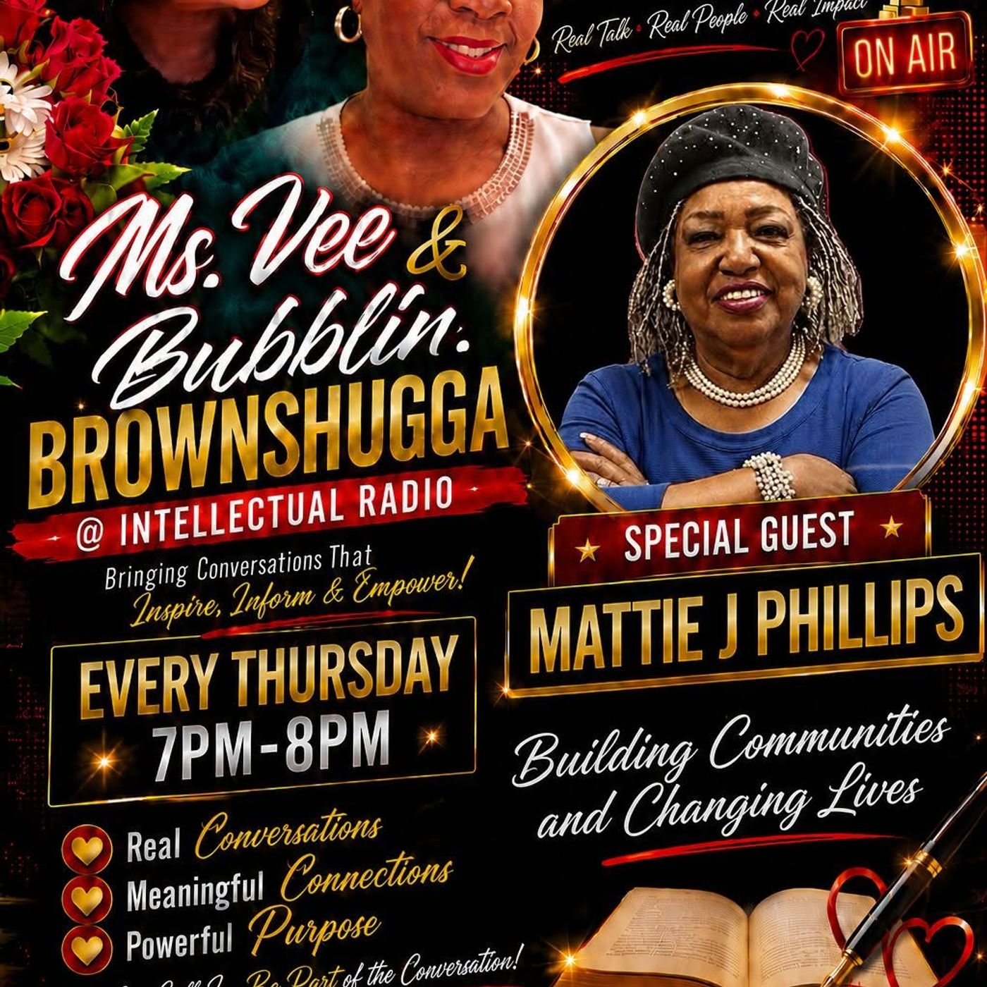 MATTIE PHILLIPS/Ms Vee And Bubbling Brown Suga Podcast episode artwork