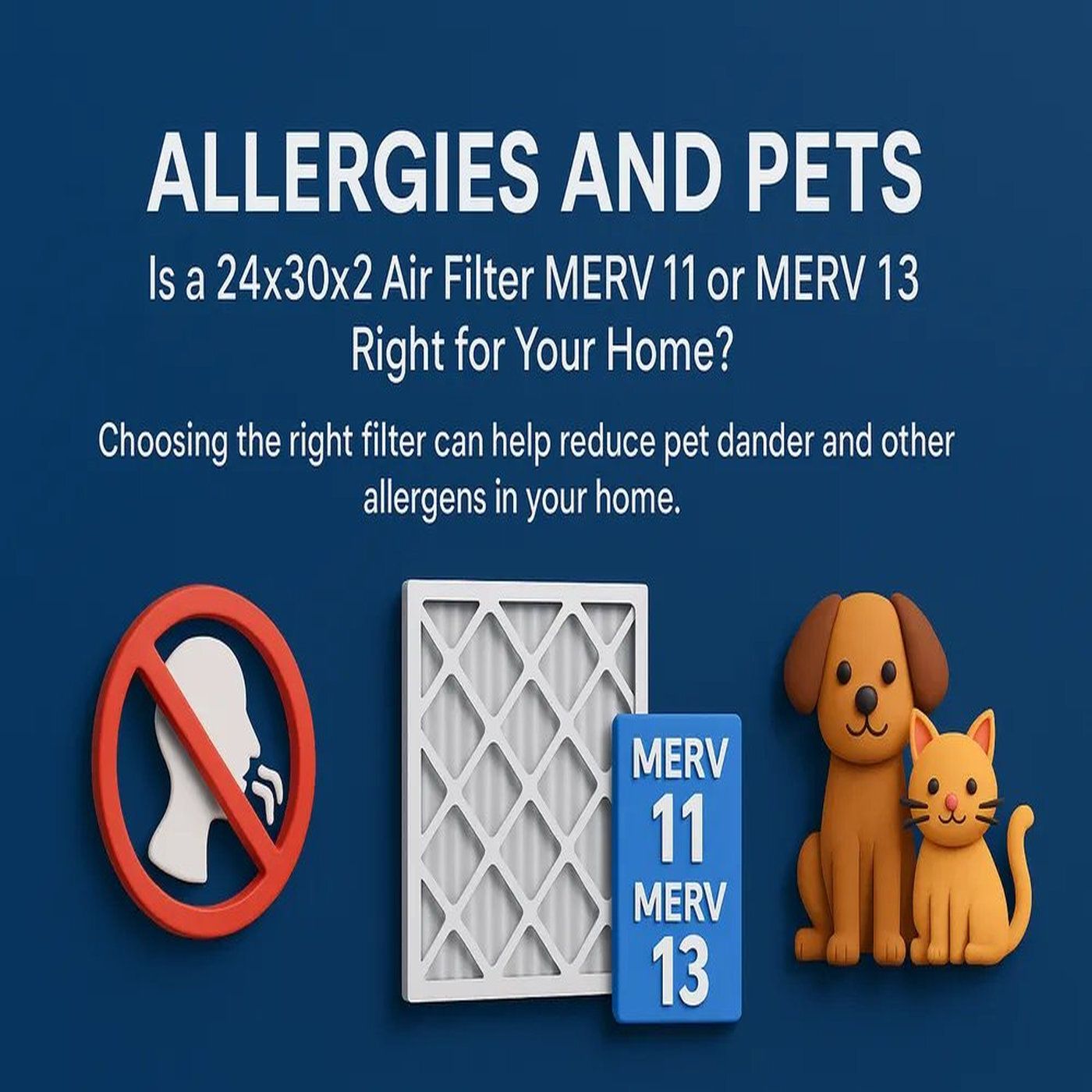 Allergies and Pets: Is a 24x30x2 Air Filter MERV 11 or MERV 13 Right for Your Home? episode artwork