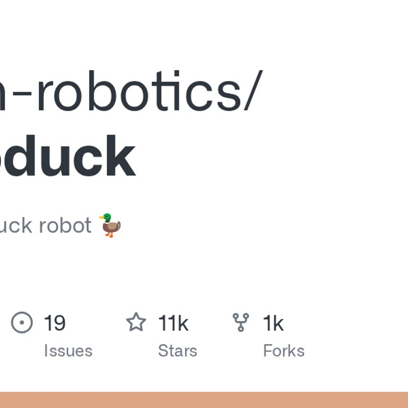 GitHub - pollen-robotics/microduck: A Tiny biped duck robot 🦆