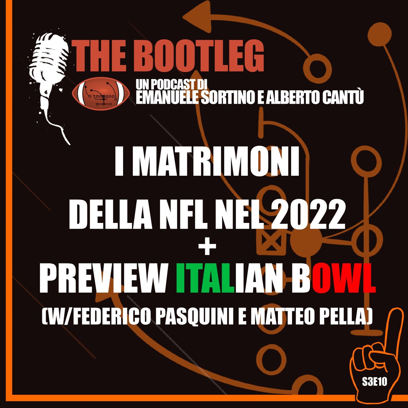 The Bootleg S03E10 - I matrimoni della NFL nel 2022 +  Preview Italian Bowl (w/Federico Pasquini e Matteo Pella) episode artwork