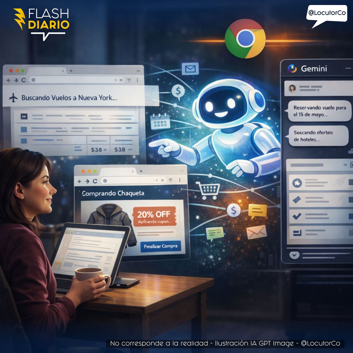 Chrome ya navega solo