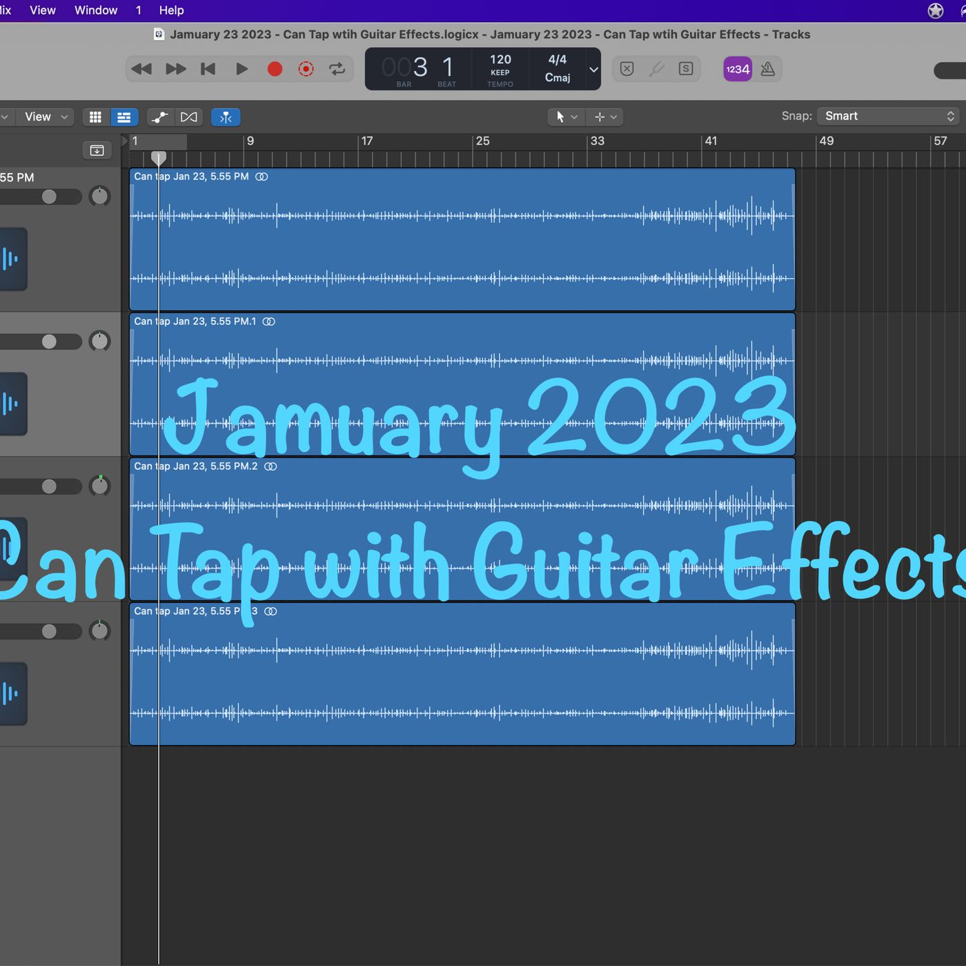 Jamuary 23 2023 - Can Tap with Guitar Effects