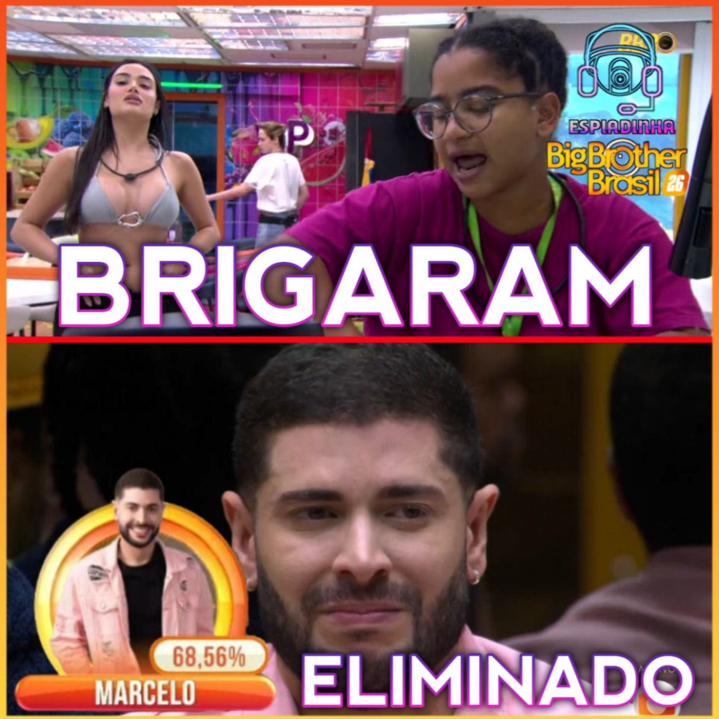 MARCELO FOI ELIMINADO + BRIGA DE ANA PAULA VS BRENO + JORDANA TRETOU COM MILENA | BBB 26