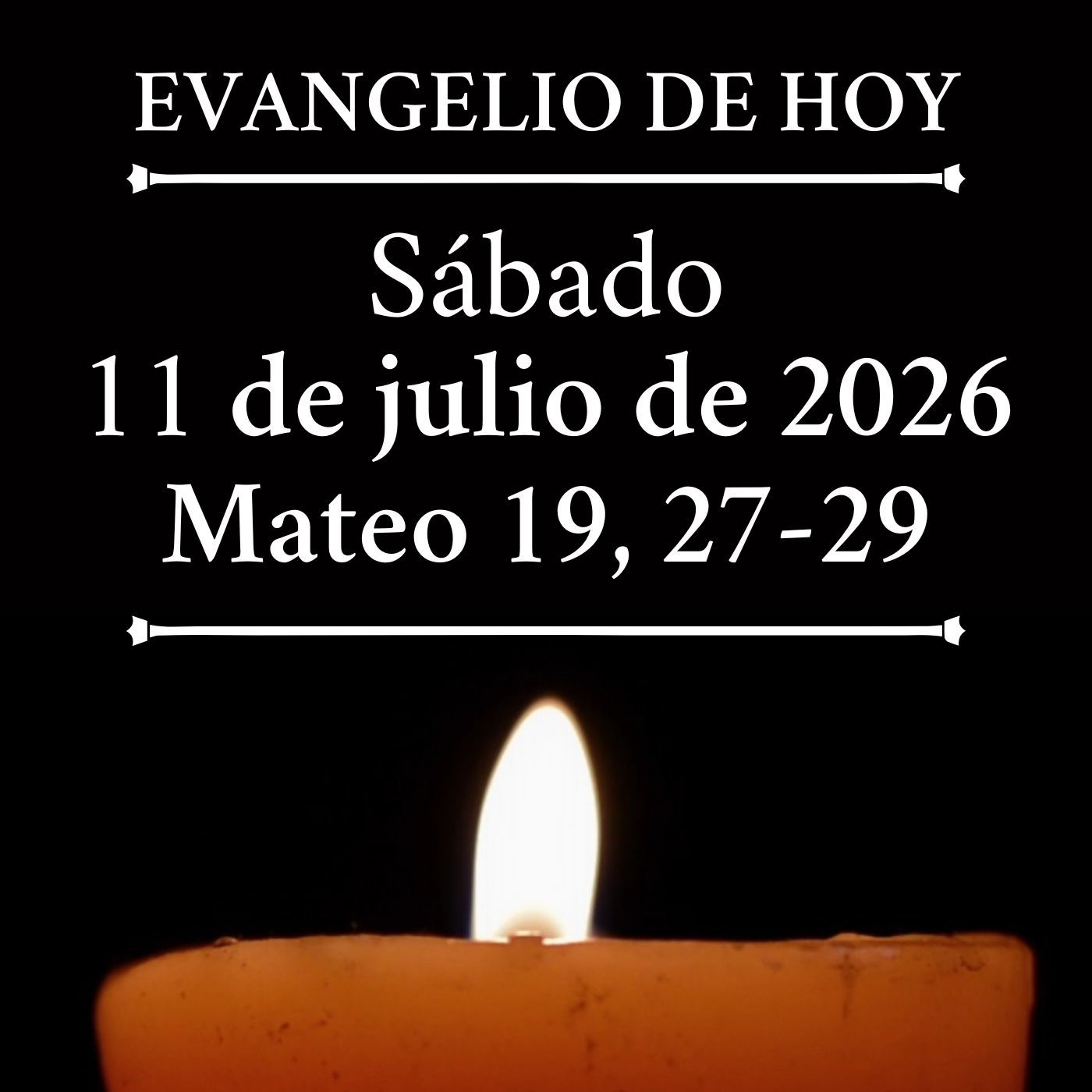 Evangelio del sábado 11 de julio de 2026 - ¿Qué nos va a tocar?». episode artwork