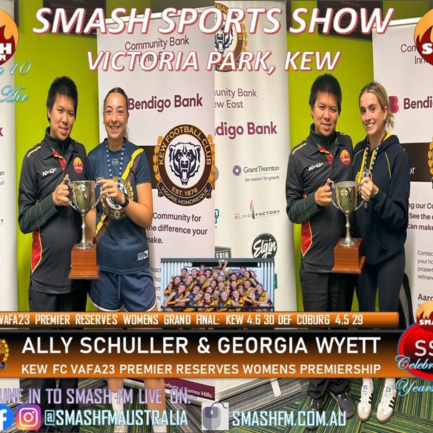 SSS10THYR: Kew FC VAFA23 Premier A Womens Premiership Interviews 300424