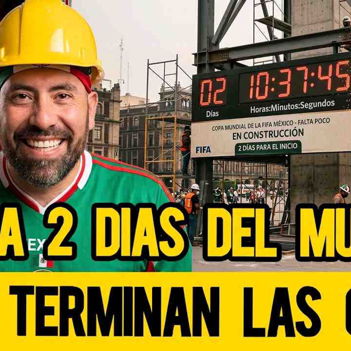 A 2 dias del mundial y no terminan las obras | 09/06/26 Live 1/4 de Milla episode artwork