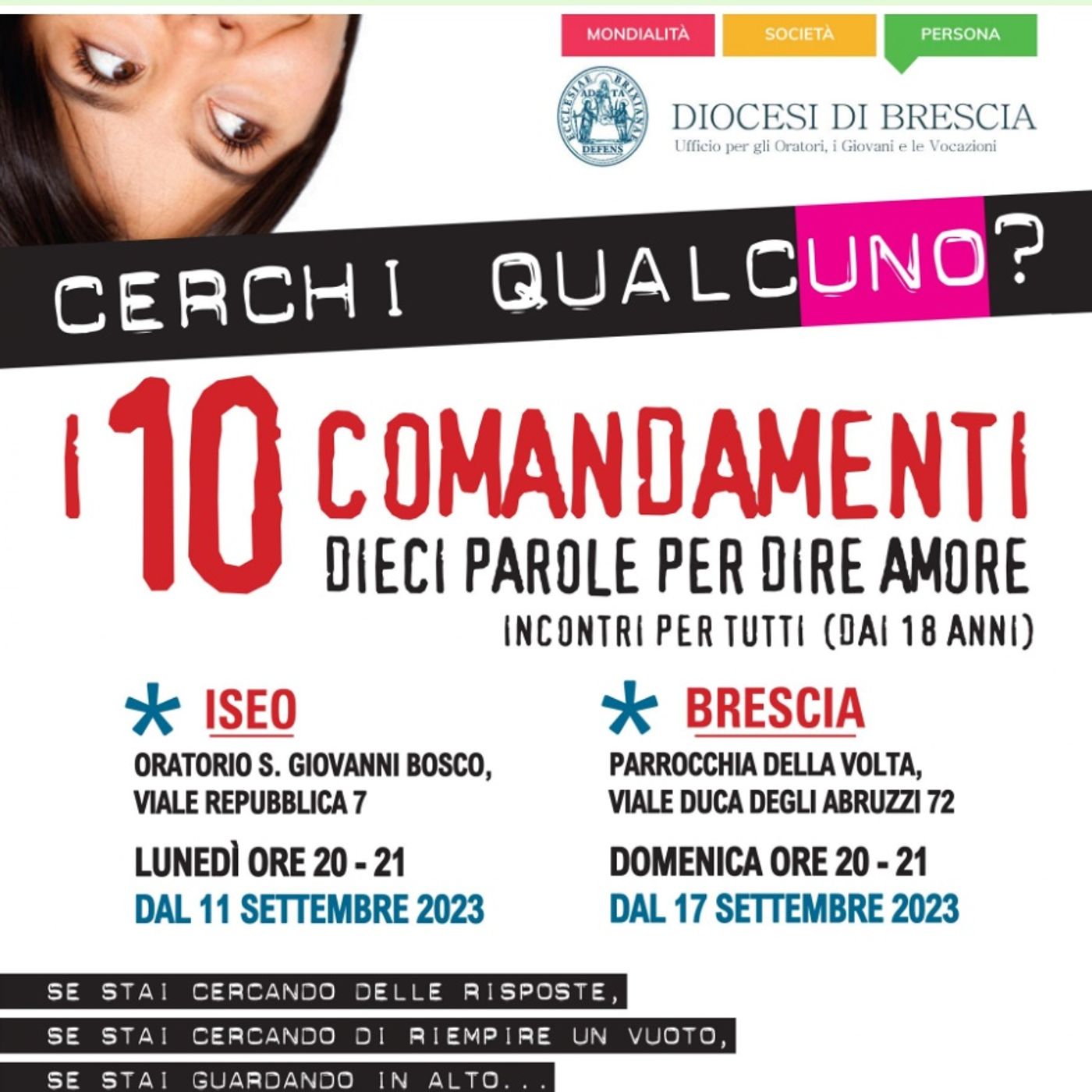 Due partenze nel bresciano per i "10 Comandamenti": intervista a Chiara Rossini  -  24 agosto 2023 episode artwork