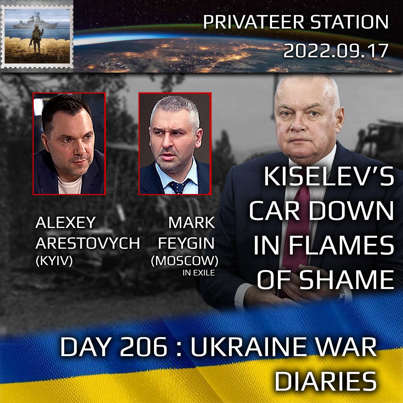 cover of episode War Day 206: Ukraine War Chronicles with Alexey Arestovych & Mark Feygin