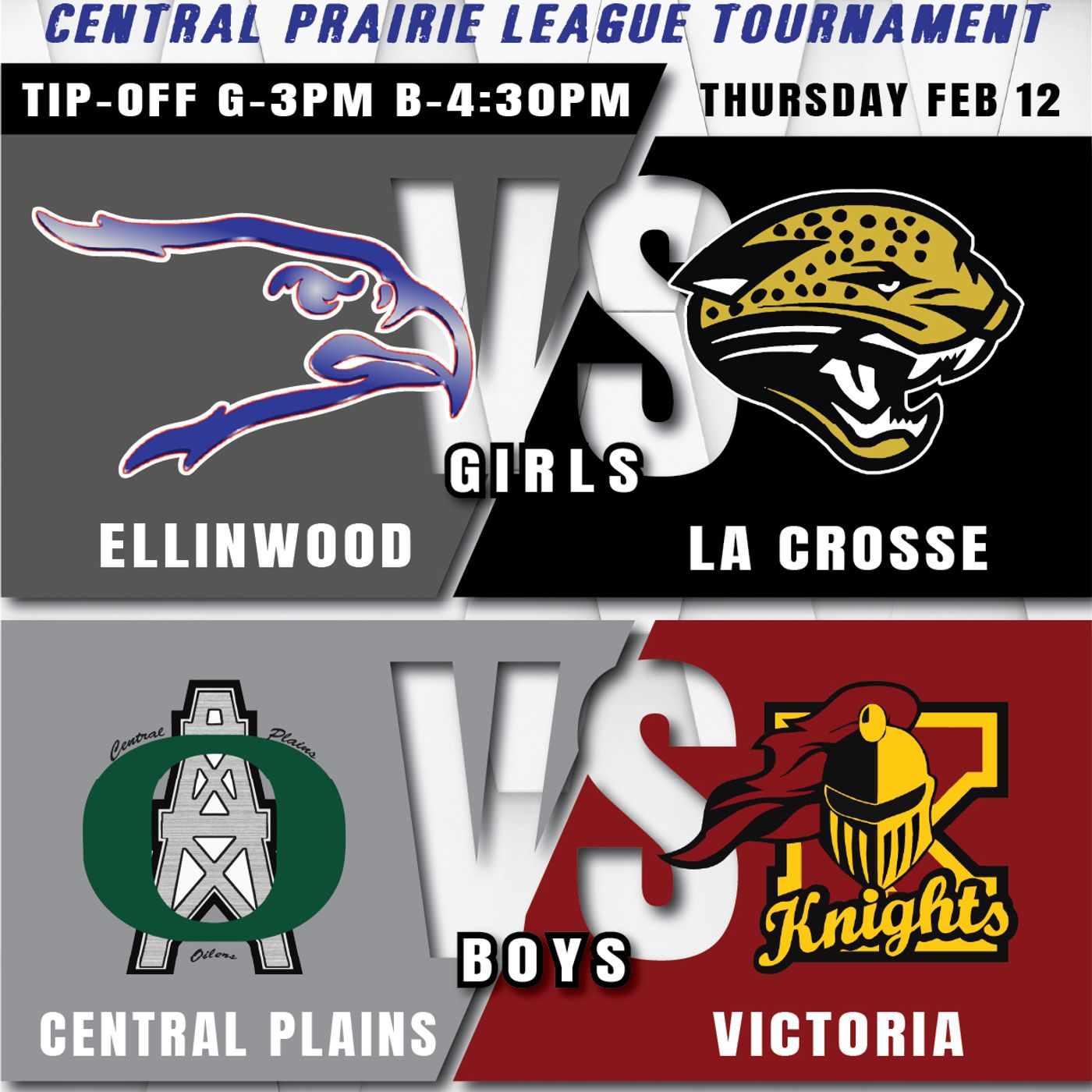 Ellinwood Lady Eagles vs LaCrosse Lady Leopards High School Basketball (Central Prairie League Tournament-February 12, 2026) episode artwork