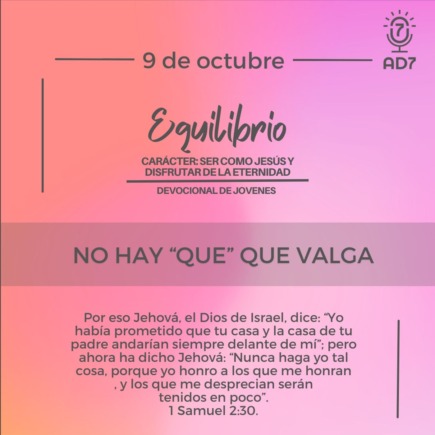 AD7 Devocional - Diferente / Inverso