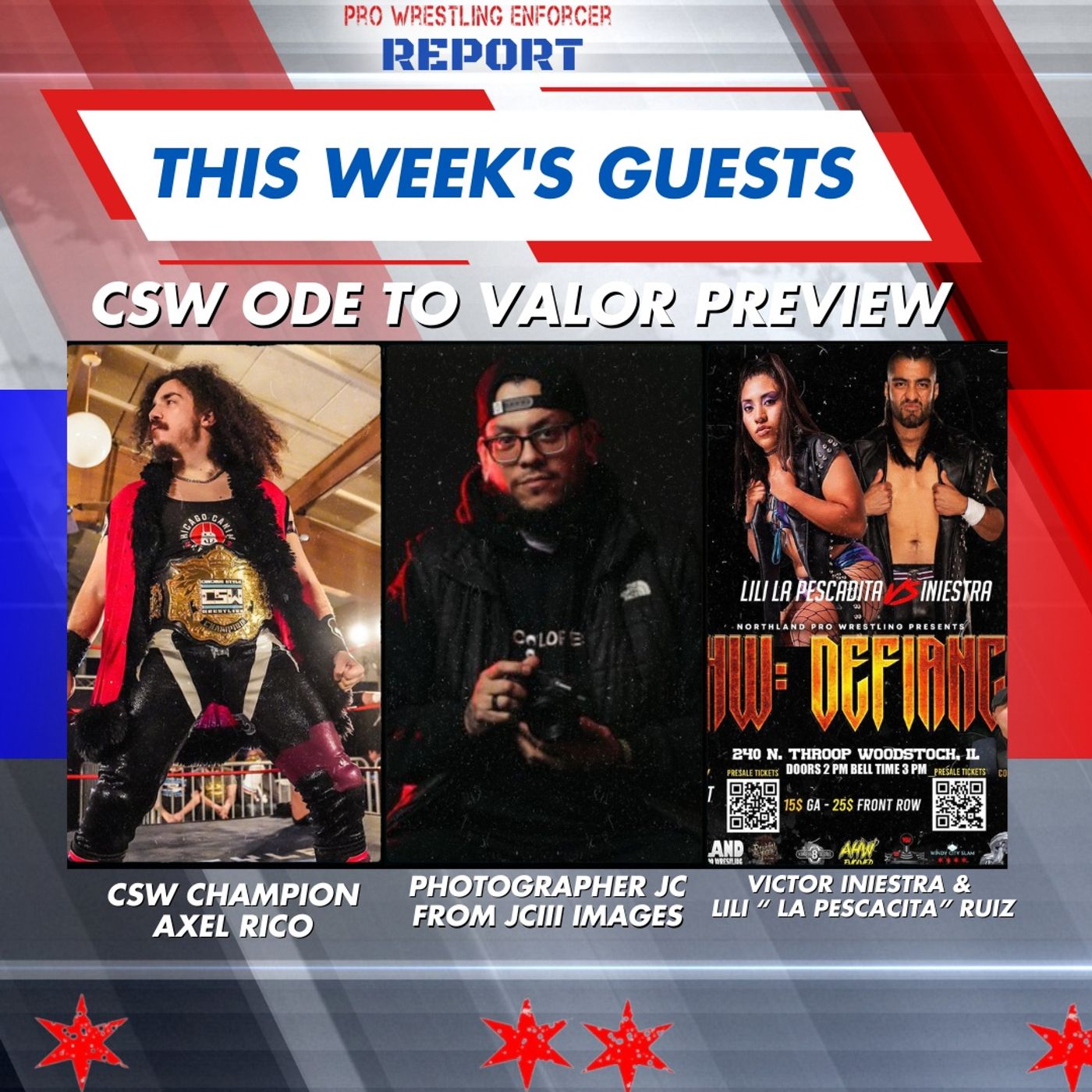 PWE Report May 19th with Victor Iniestra, Lili Pescadita, and JCIII Images Juan C DeNava episode artwork