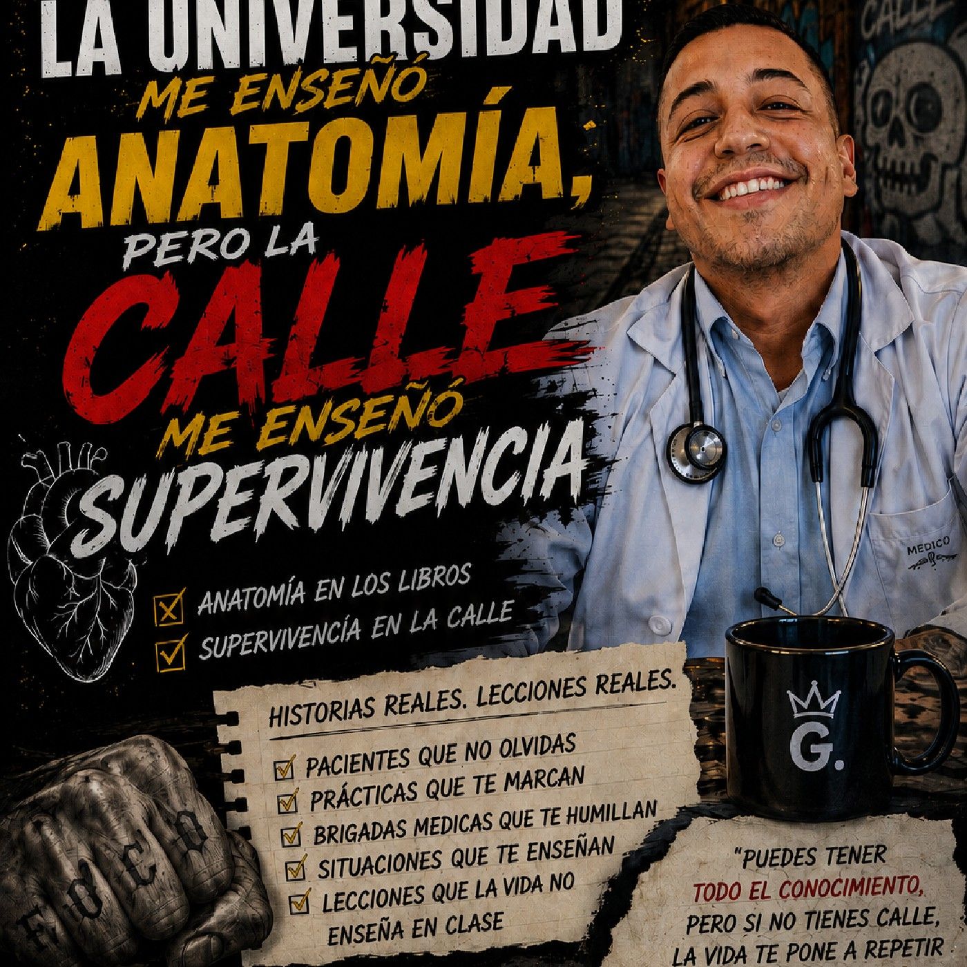 🔥 La universidad me enseñó anatomía, pero la calle me enseñó supervivencia 🔥 episodio episode artwork