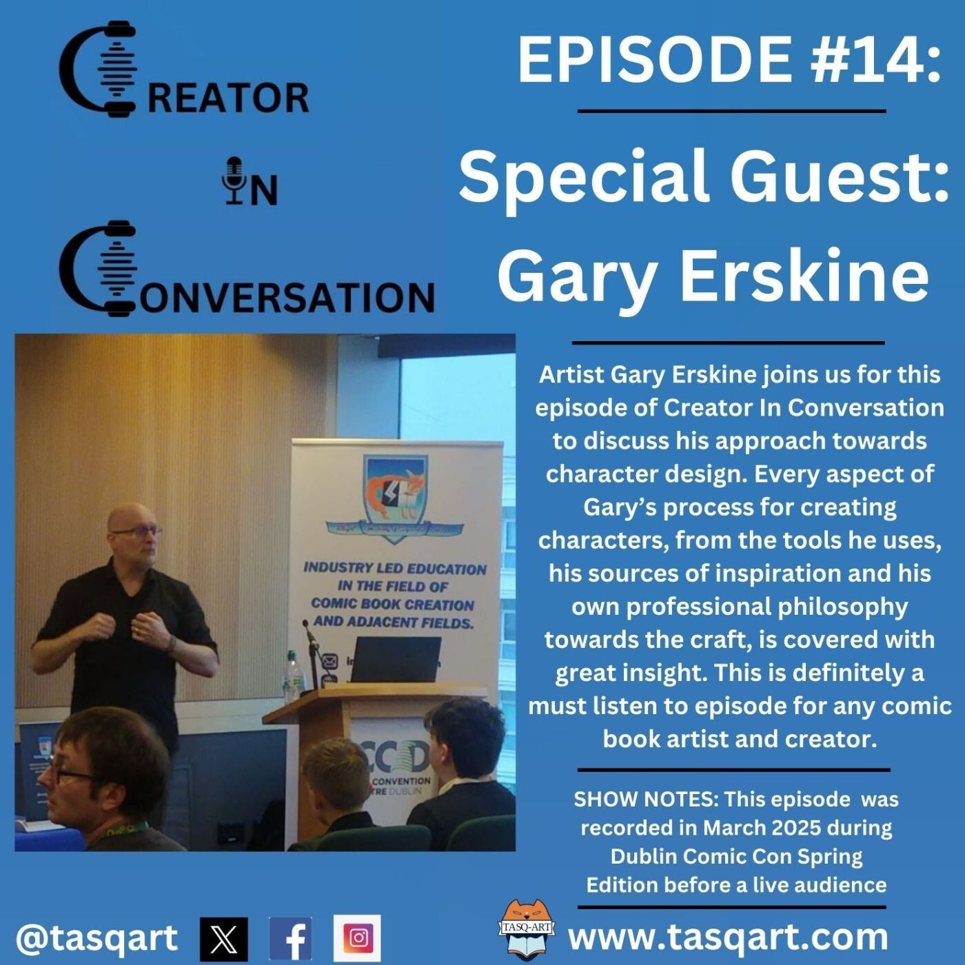 Creator In Conversation- Episode #14: Gary Erskine episode artwork