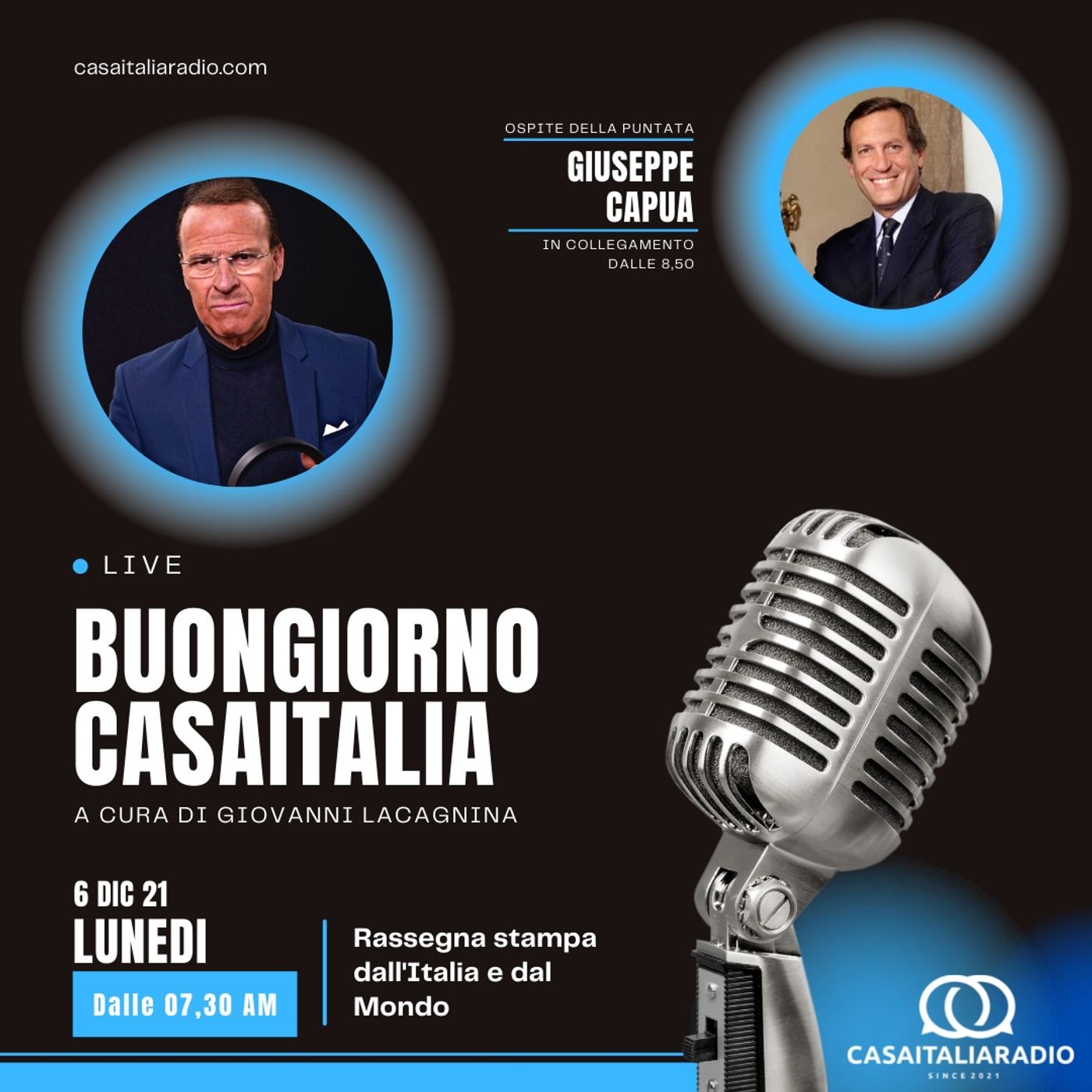 Intervista con Giuseppe Capua -  BUONGIORNO CASA ITALIA (06.12.2021) episode artwork