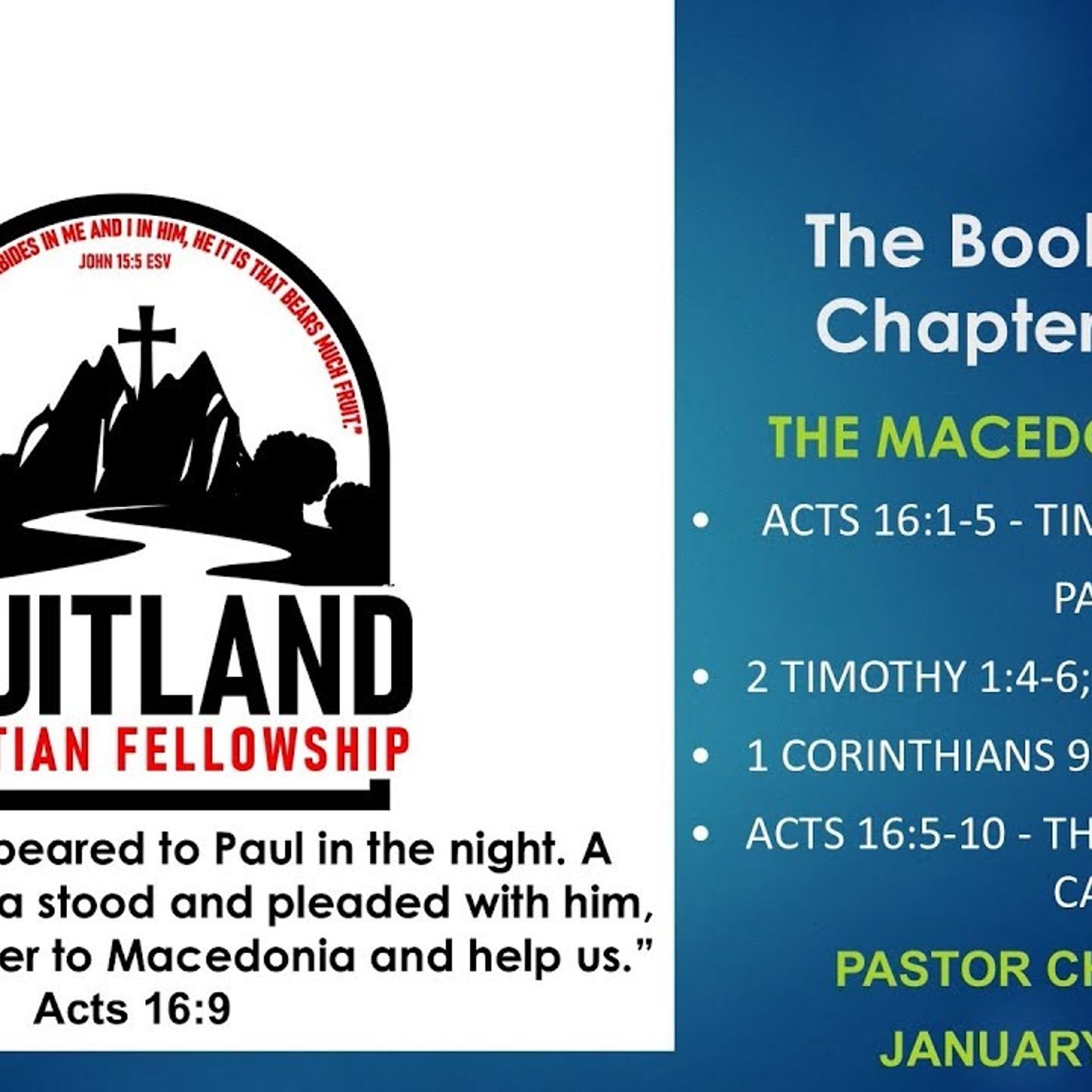 All Scripture is given by inspiration of God - Fruitland Christian Fellowship - Pastors Chuck Reich All Scripture is given by inspiration of God - Fruitland Christian Fellowship - Pastors Chuck Reich