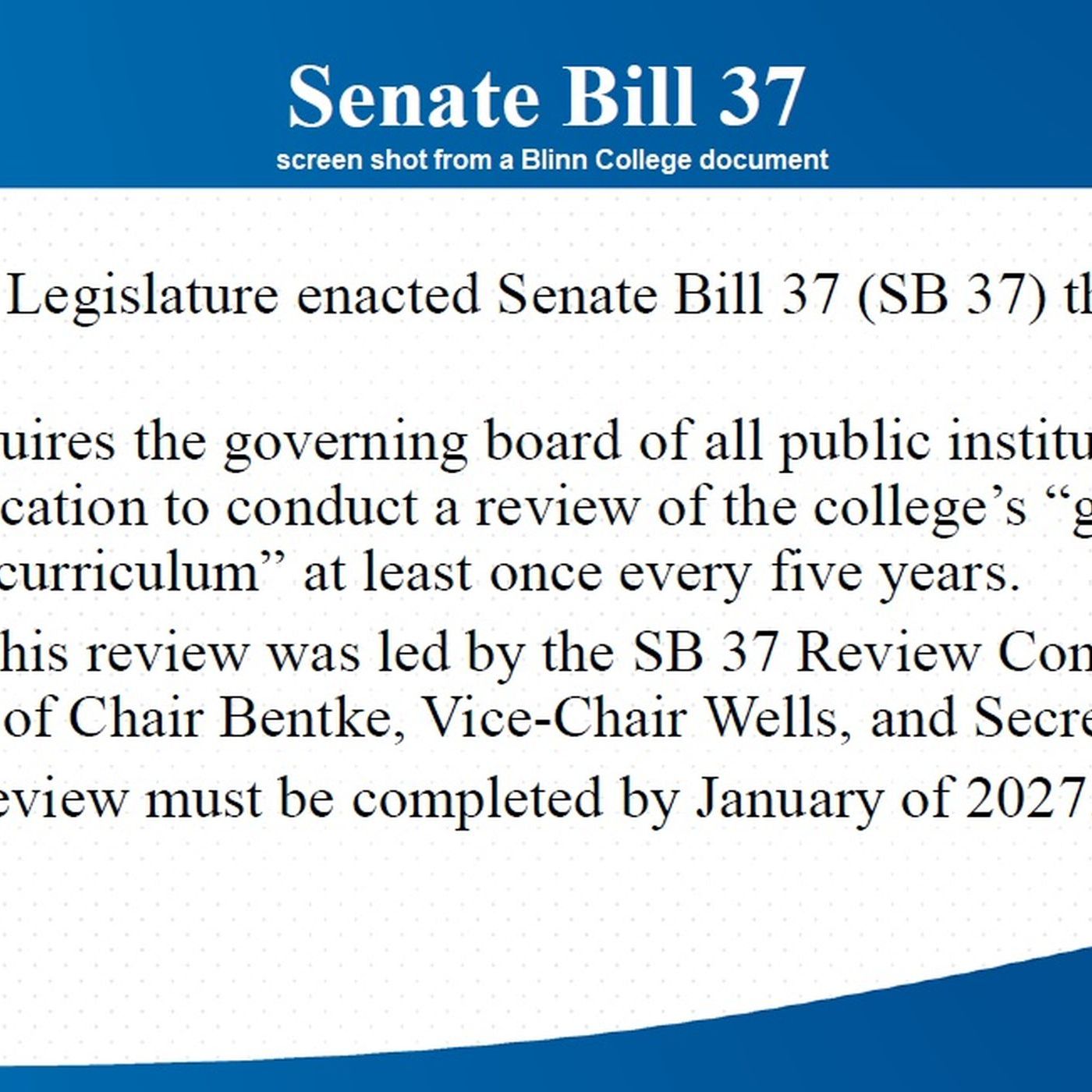 Blinn College trustees certify classes to meet requirements of a new state law episode artwork