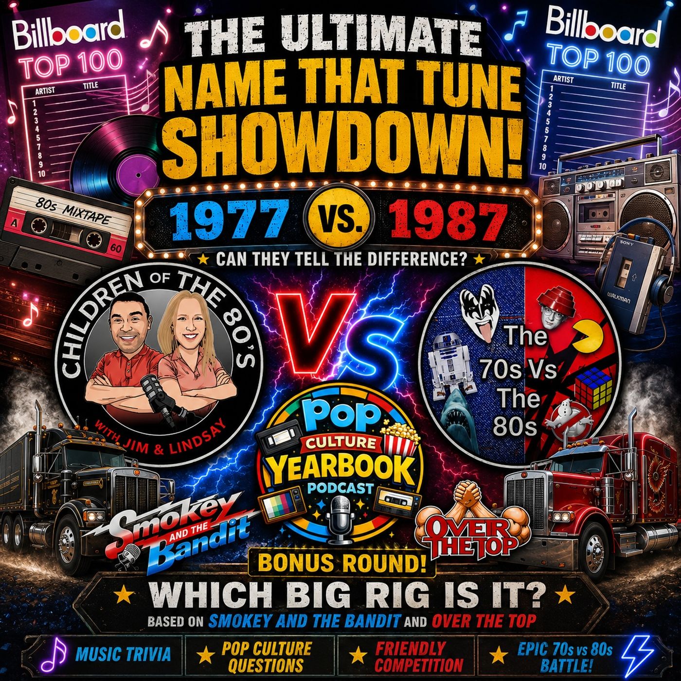 1977 vs. 1987 Top 100 Countdown Battle with The 70s vs. the 80s and Jim Butler episode artwork