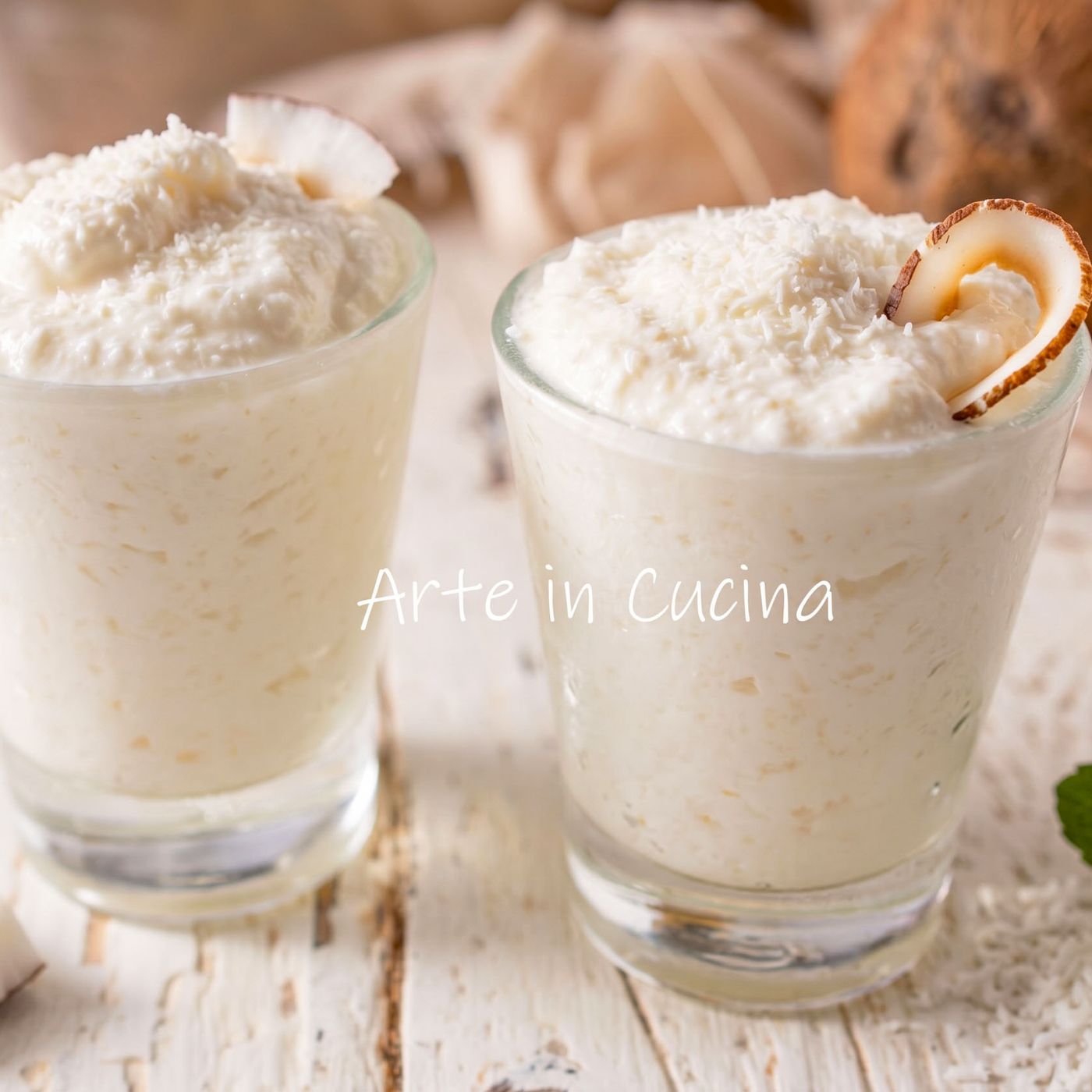 SPUMONE al COCCO dolce al cucchiaio