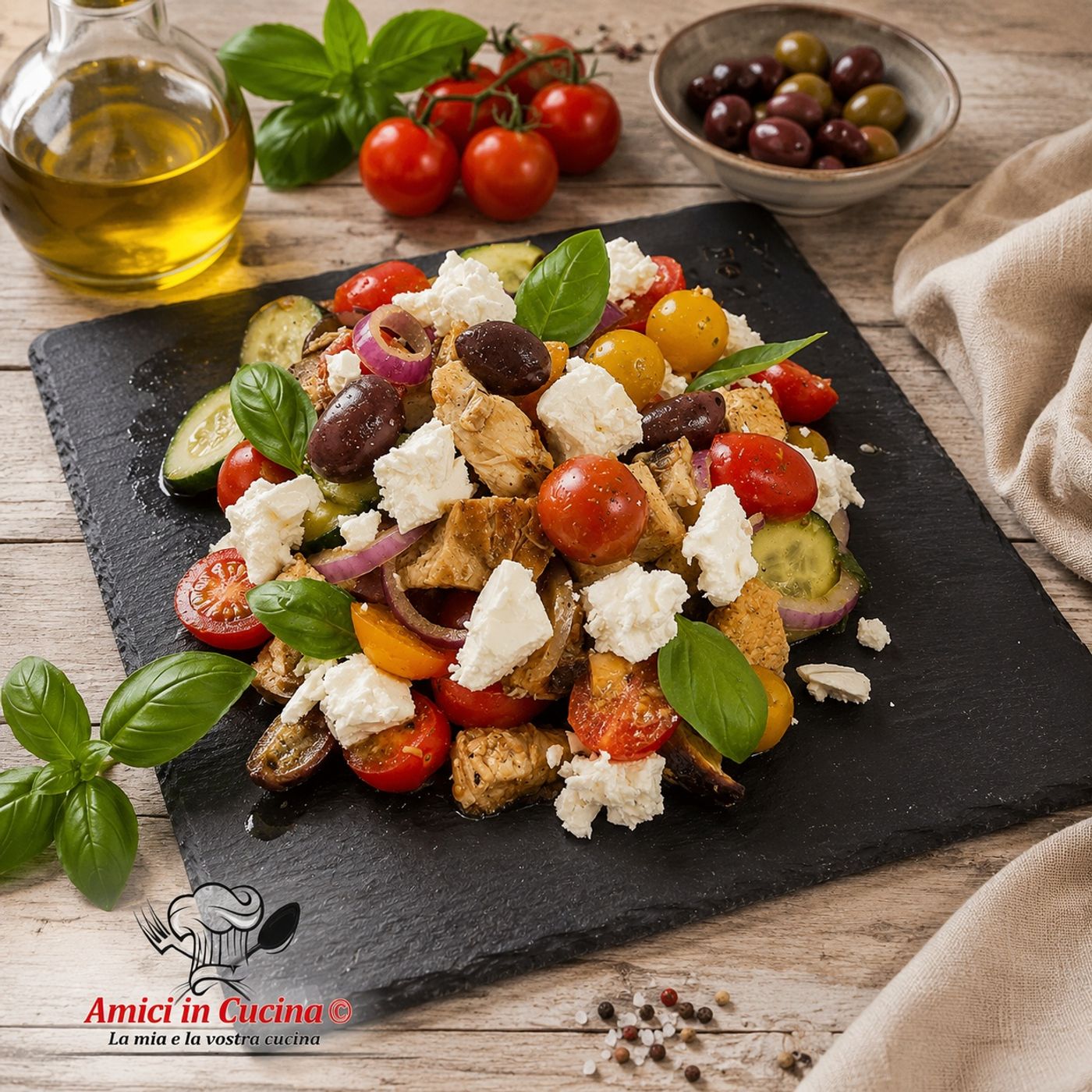Insalata di Pollo alla Greca: Ricetta Fresca, Proteica e Perfetta per l'Estate episode artwork