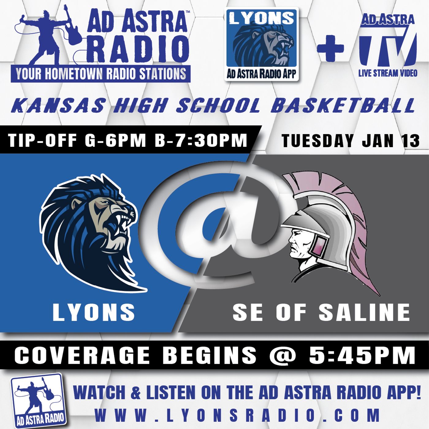 Lyons Lions at SE of Saline Trojans High School Basketball (January 13, 2026) episode artwork