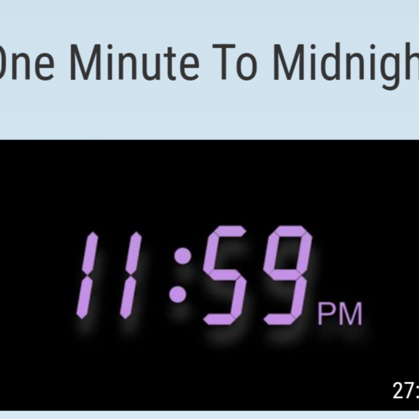 One Minute To Midnight episode artwork