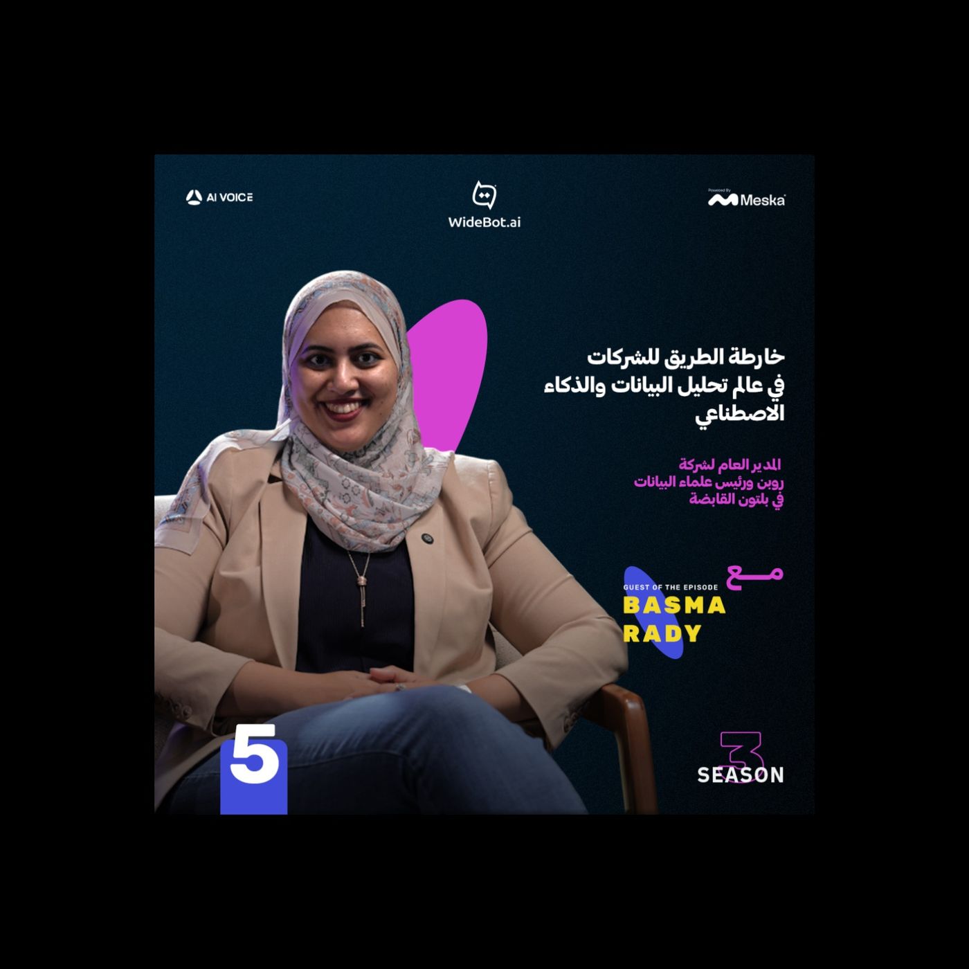 خارطة الطريق للشركات في عالم تحليل البيانات والذكاء الاصطناعي | بسمة راضي مع عمر المنير episode artwork