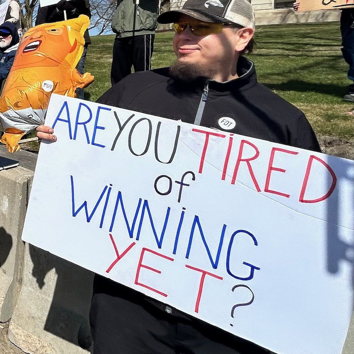 Signs, singing, support showcased at Dixon’s No Kings protest episode artwork