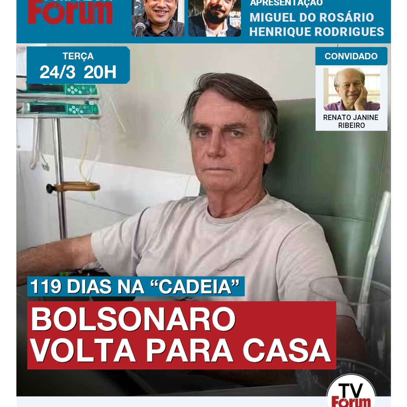 Com 119 dias de prisão e muita amolação depois, Bolsonaro volta para o regime domiciliar | 24.03.26 episode artwork