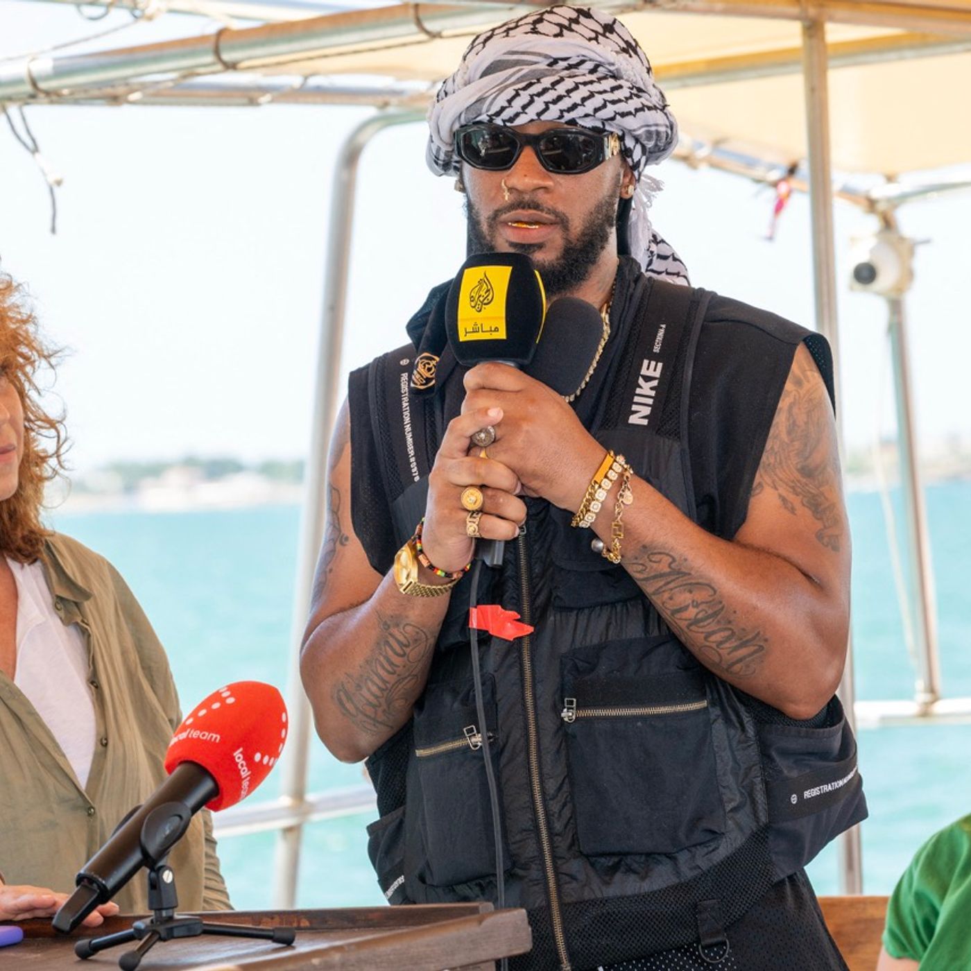 Gaza Freedom Flotilla faces sabotage attempts, death threats, but presses on w/ Chris Smalls