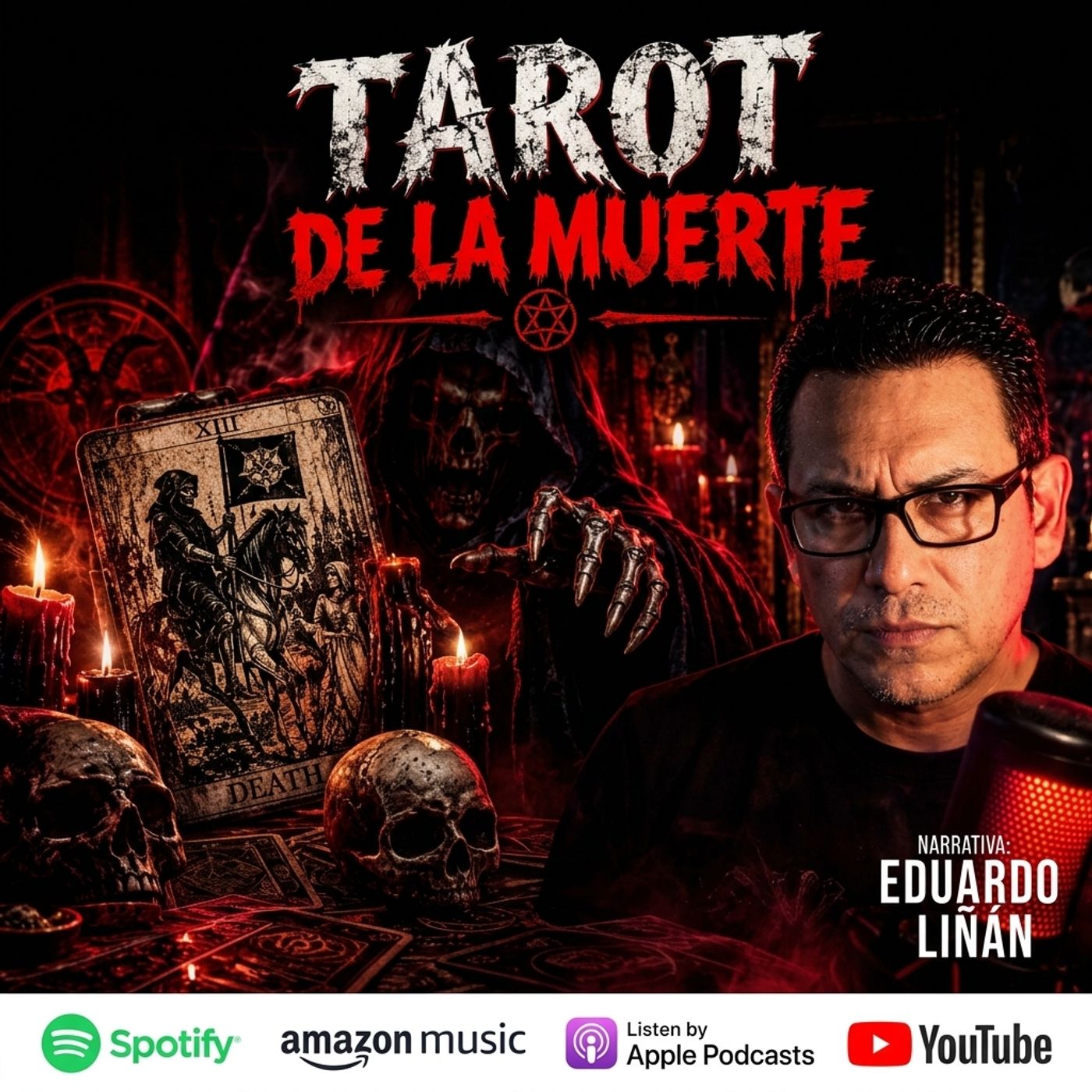 Portada de El HorrorCast de Eduardo Liñán