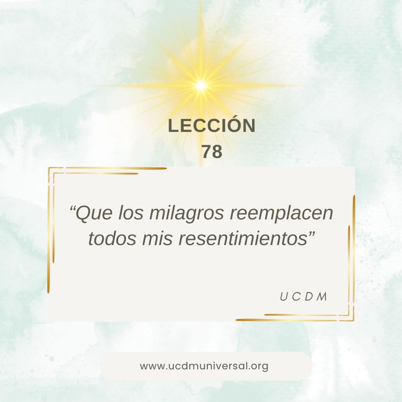 UCDM Universal LECCIÓN DEL DÍA