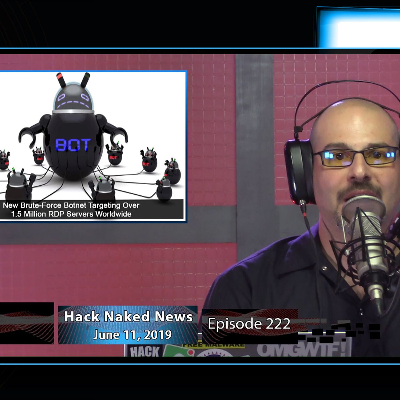 Hack Naked News #222 - June 11, 2019 episode artwork
