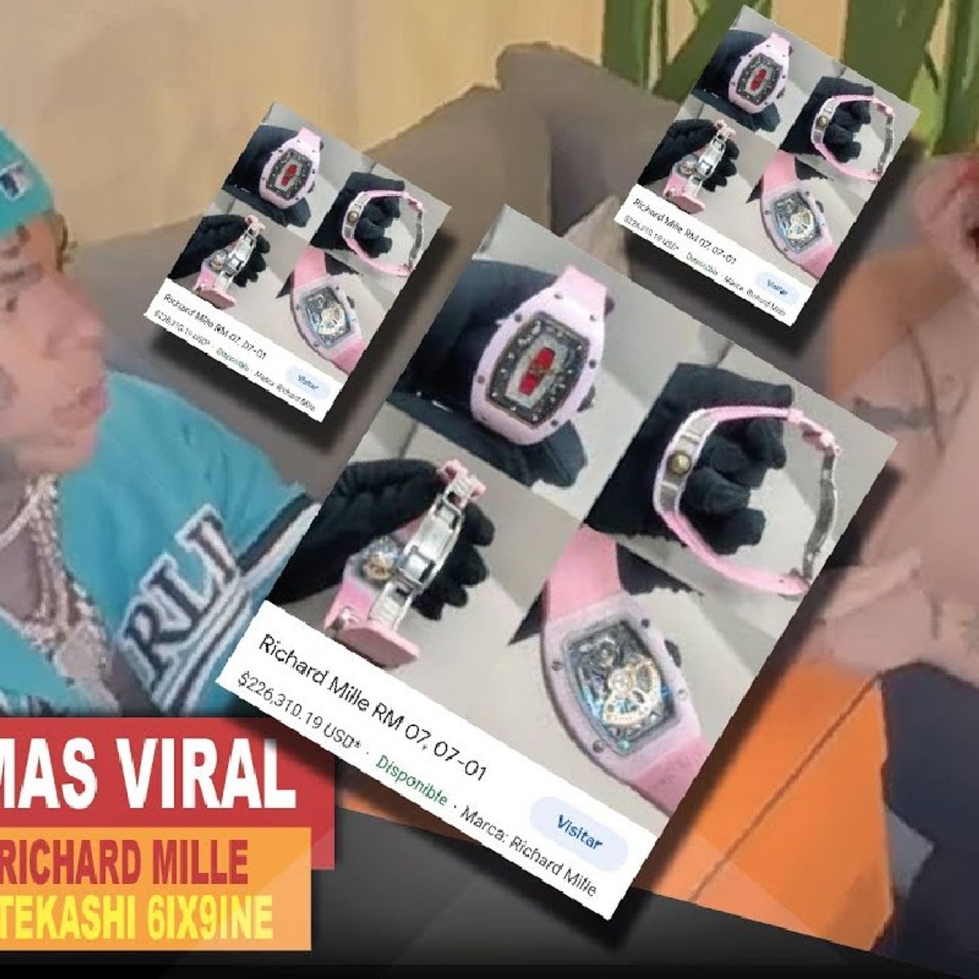 YAILIN LA MAS VIRAL RECIBE RELOG RICHARD MILLE DE 500K REGALO DE TEKASHI (GANASDEJODER) episode artwork