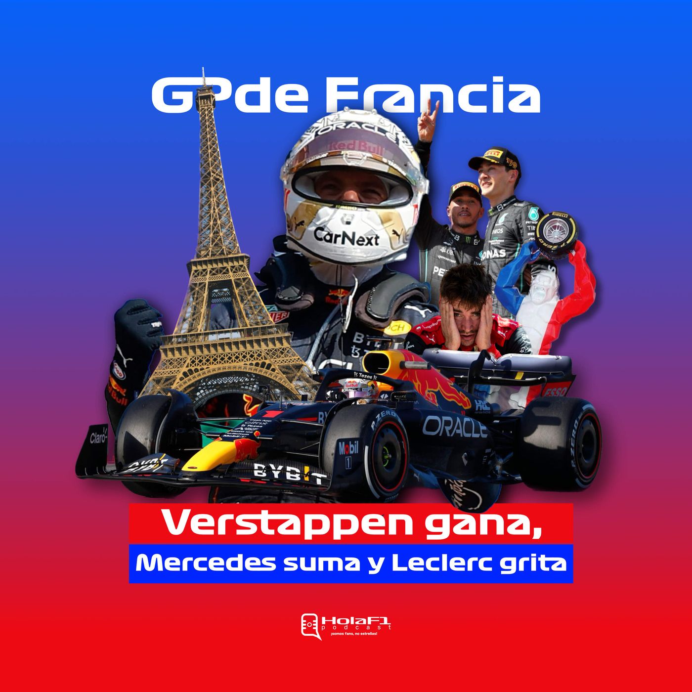 Verstappen gana, Mercedes suma y Leclerc grita 😫 GP de Francia