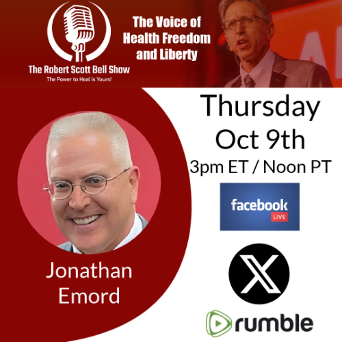 Jonathan Emord, MAHA, Deranged Jack Smith, Insurrection Act, CDC Vax Choice, Government Censorship, Pharma Revolving Door - The RSB Show 10- episode artwork