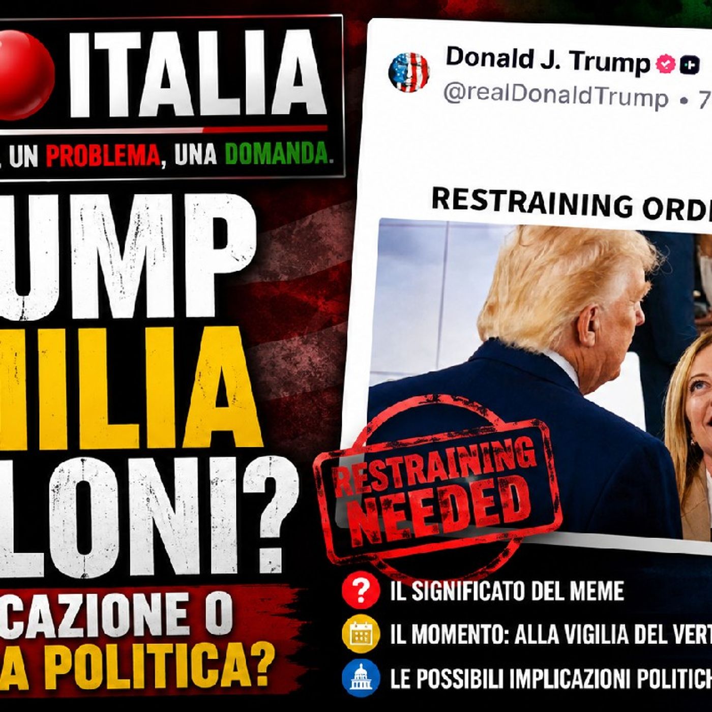 🇮🇹 PUNT🔴 ITALIA: TRUMP umilia MELONI? PROVOCAZIONE o ROTTURA politica? episode artwork