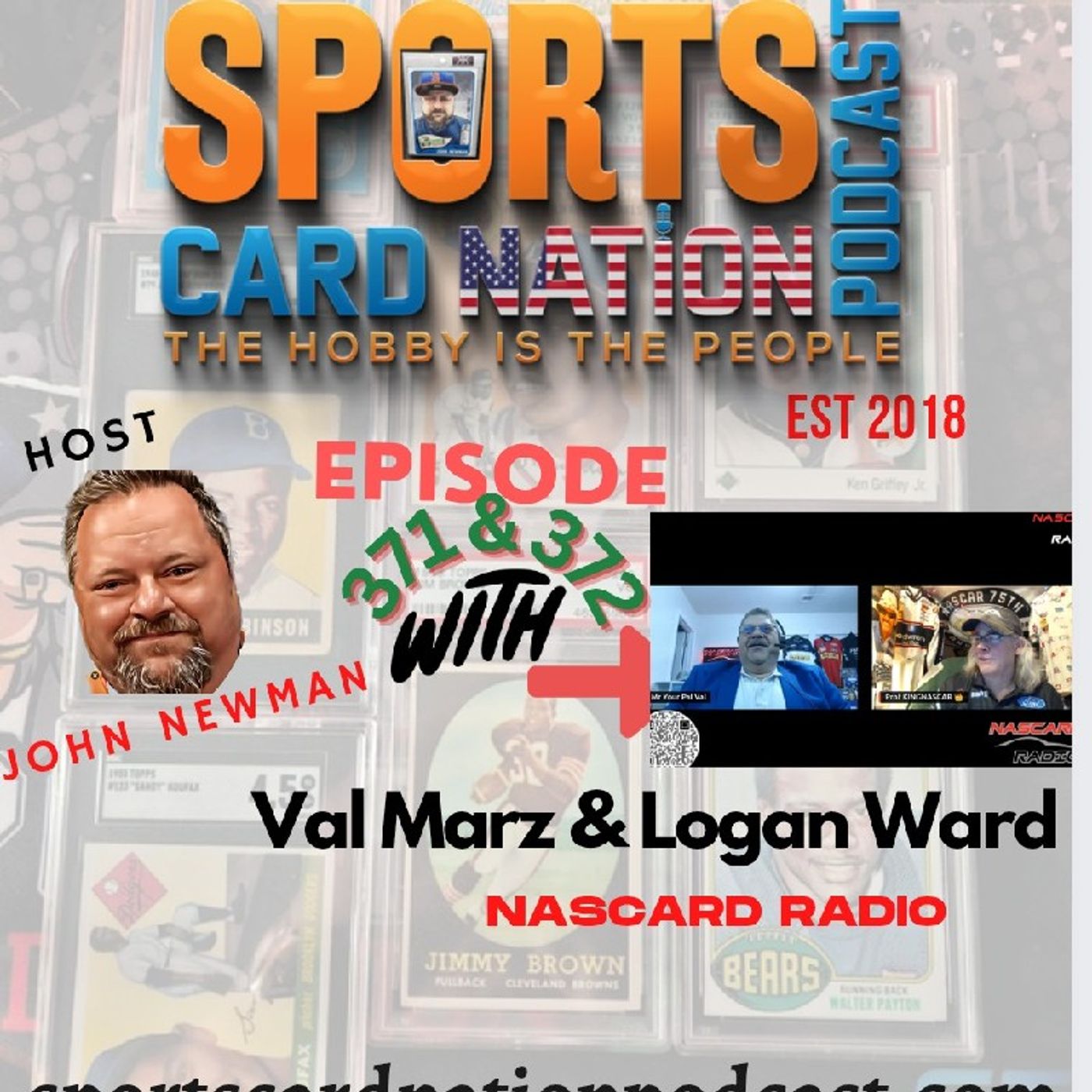 Logan Ward & Val Marz Hobby Talk & Racing Card HOF E371