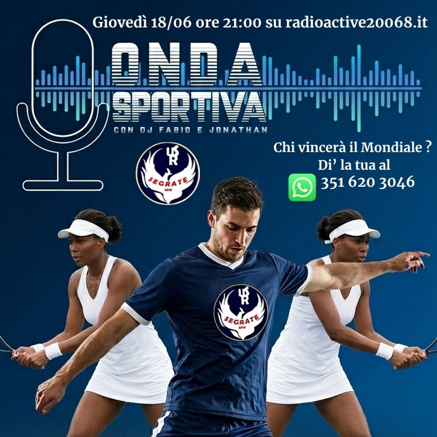 18 giugno - USR Segrate Calcio - Tennis, il ritorno in campo delle sorelle Williams - MotoGp Brno episode artwork