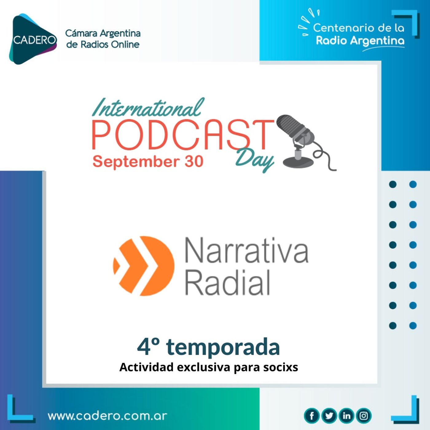T4 E2 - Día Internacional del Podcast - Podcast Ficción por mensajes de voz. Narrativa Radial episode artwork