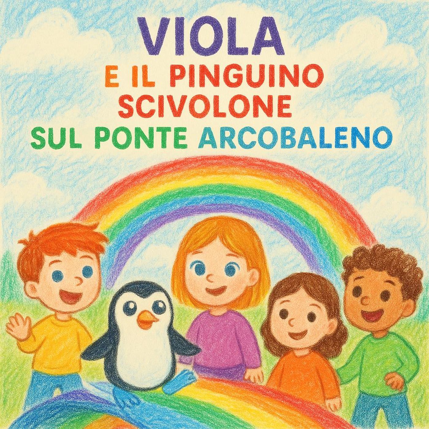 Viola e il Pinguino Scivolone sul Ponte Arcobaleno