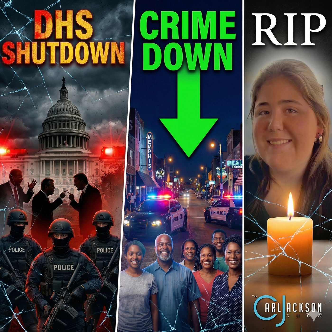 Dems DHS Shutdown Wreaks Havoc, Crime is Down In Memphis, RIP Sheridan Gormon