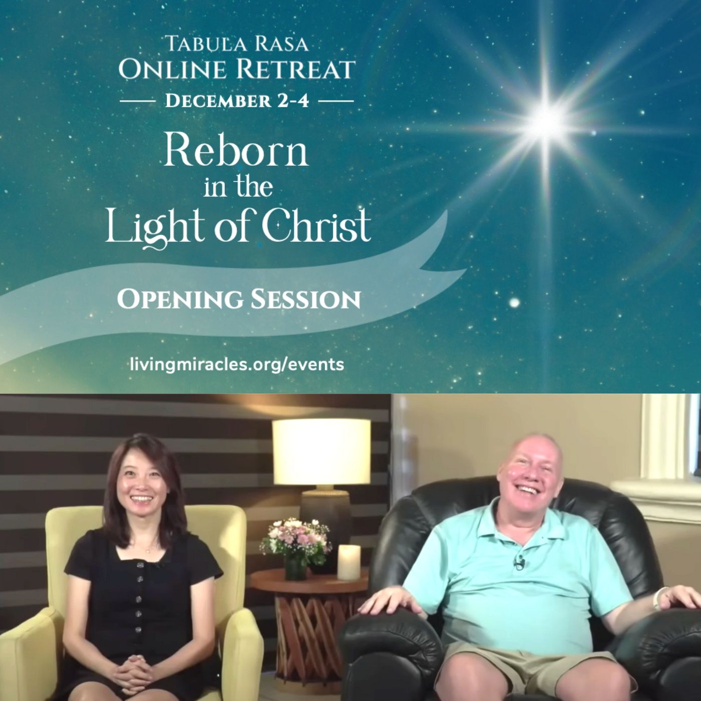 Opening Session - Reborn in the Light of Christ - A Tabula Rasa Weekend Online Retreat with David Hoffmeister and Frances Xu episode artwork