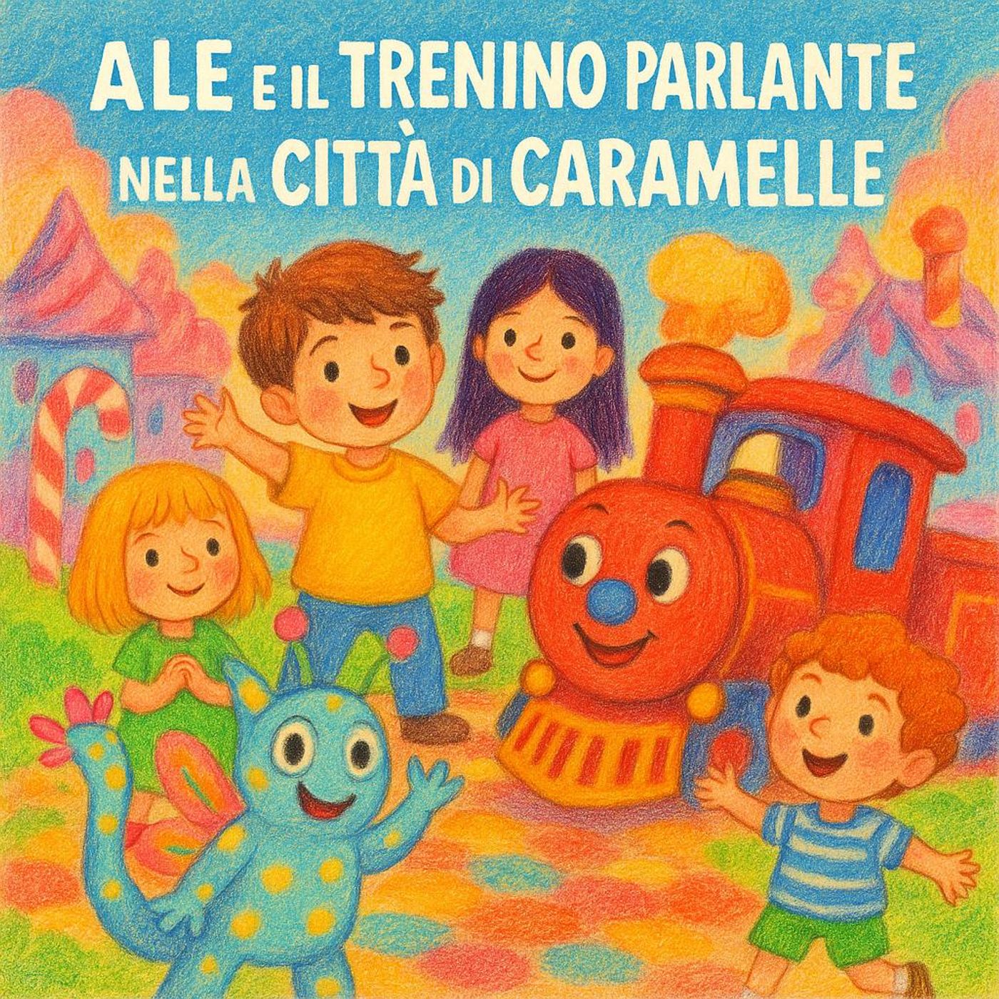 Ale e il Trenino Parlante nella Città di Caramelle